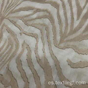 Tela tejida Tc con patrón blanco y dorado